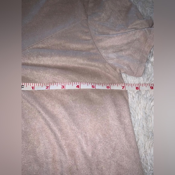 Moonchild Women’s Suede Sz M Blouse “Never perfect but always awesome” PreOwned - Picture 8 of 10